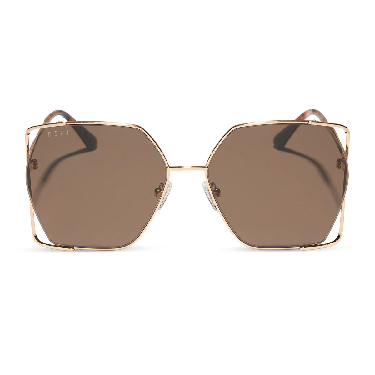 DONNA IV - BRUSHED GOLD + TRUFFLE SUNGLASSES