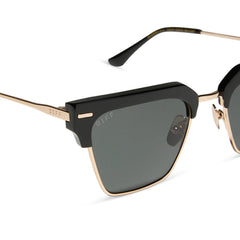 CAPRI - BLACK + GREY + POLARIZED SUNGLASSES