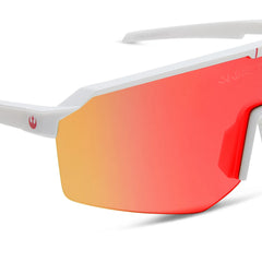 LUKE X-WING™ 2.0 - GALACTIC WHITE + RED ORANGE FIRE MIRROR + POLARIZED SUNGLASSES