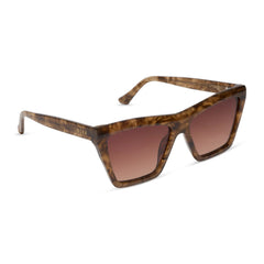 JESSIE JAMES DECKER - VIVI + BLACK WALNUT TORTOISE + BROWN GRADIENT SUNGLASSES