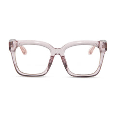 MEREDITH - LIGHT PINK CRYSTAL + GLASSES