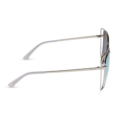 JACQUELINE - SILVER + THISTLE TEMPLE TIPS + LAVENDER MIRROR SUNGLASSES