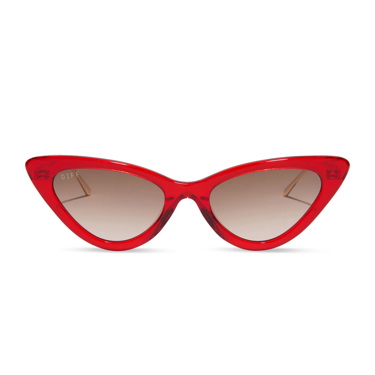 MINDY CAT EYE - ROUGE VOGUE + WARM BROWN GRADIENT SUNGLASSES