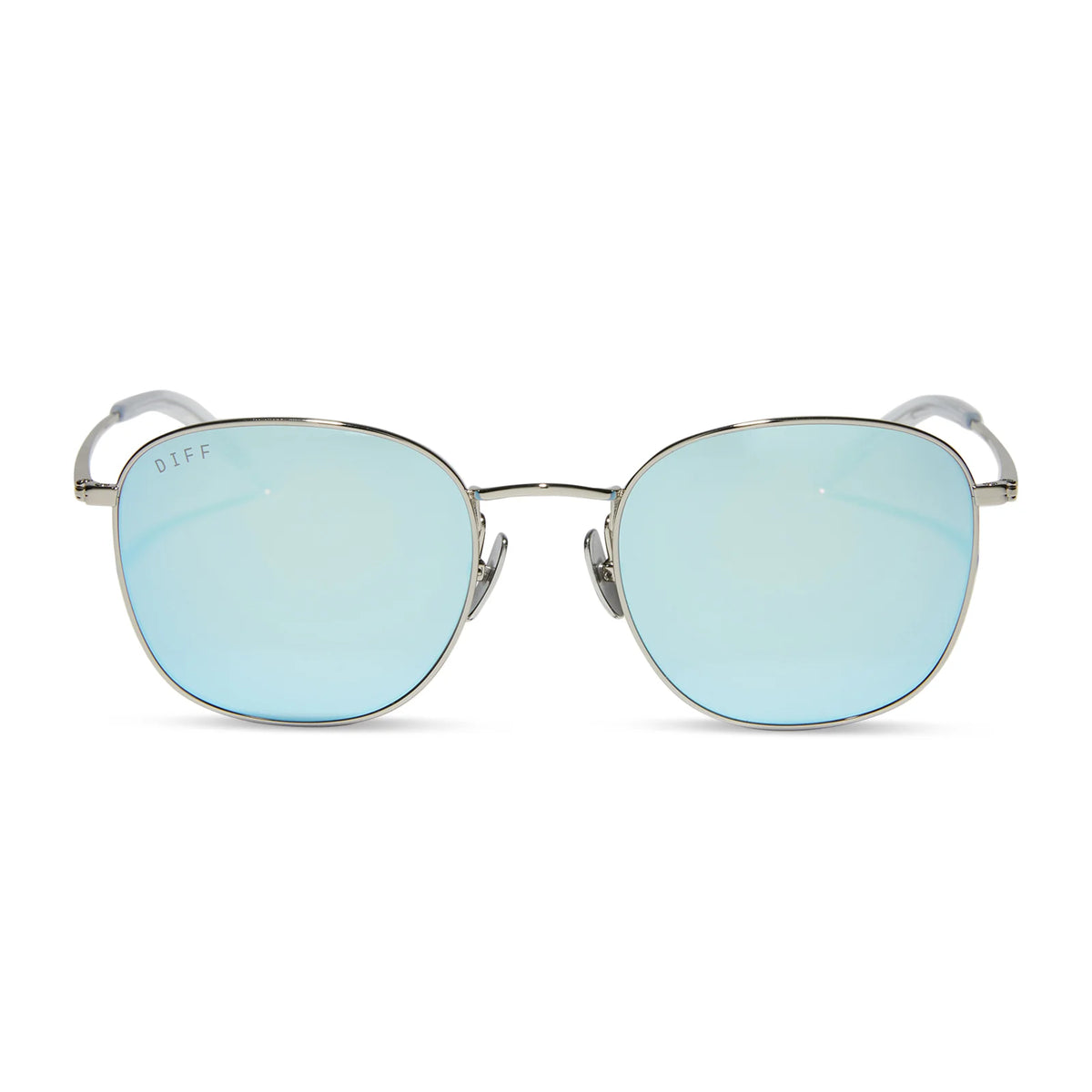 AXEL - SILVER + TURQUOISE ICE MIRROR SUNGLASSES