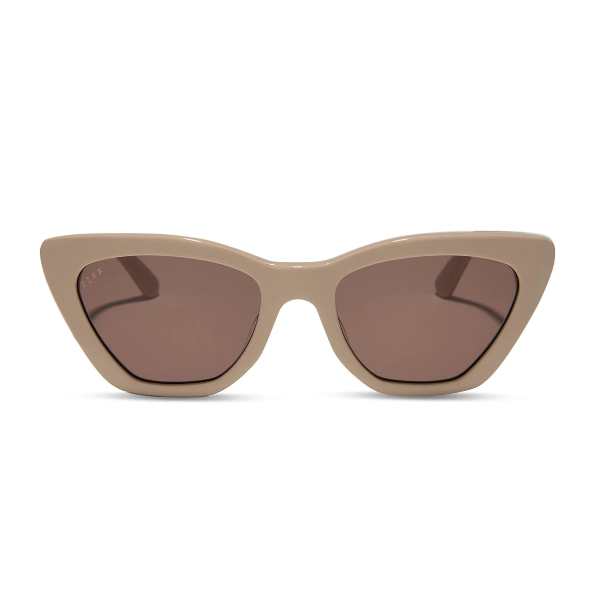 CAMILA - ALMOND + BROWN SUNGLASSES