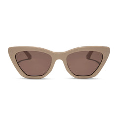 CAMILA - ALMOND + BROWN SUNGLASSES