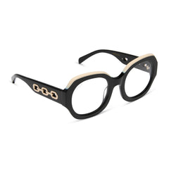 OVERSIZED SYLVIE - JET NOIR + GLASSES