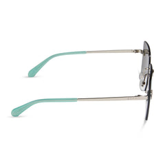 JENA SIMS - ROOKIE + BRONCO BLUE + TEAL MIRROR SUNGLASSES