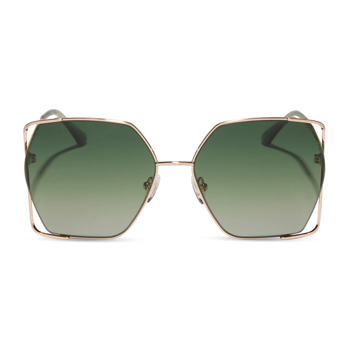 DONNA IV - BRUSHED CHAMPAGNE + COOL MATCHA GRADIENT + POLARIZED SUNGLASSES