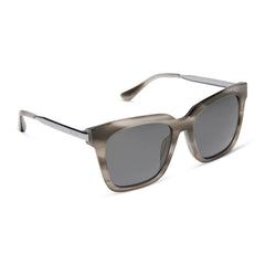 BELLA - SMOKE MARBLE + GREY + POLARIZED SUNGLASSES