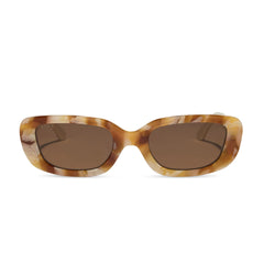 DAPHNE - GILDED TORTOISE + COURTSIDE IVORY + BROWN + POLARIZED SUNGLASSES
