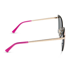 BECKY V - GOLD + PINK RUSH MIRROR SUNGLASSES